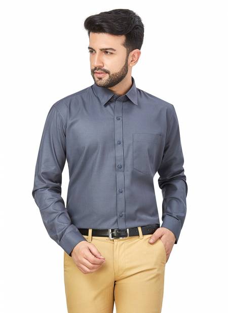 Outluk 1420 Casual Wear Oxford Cotton Mens Shirt Collection 1420-GREY